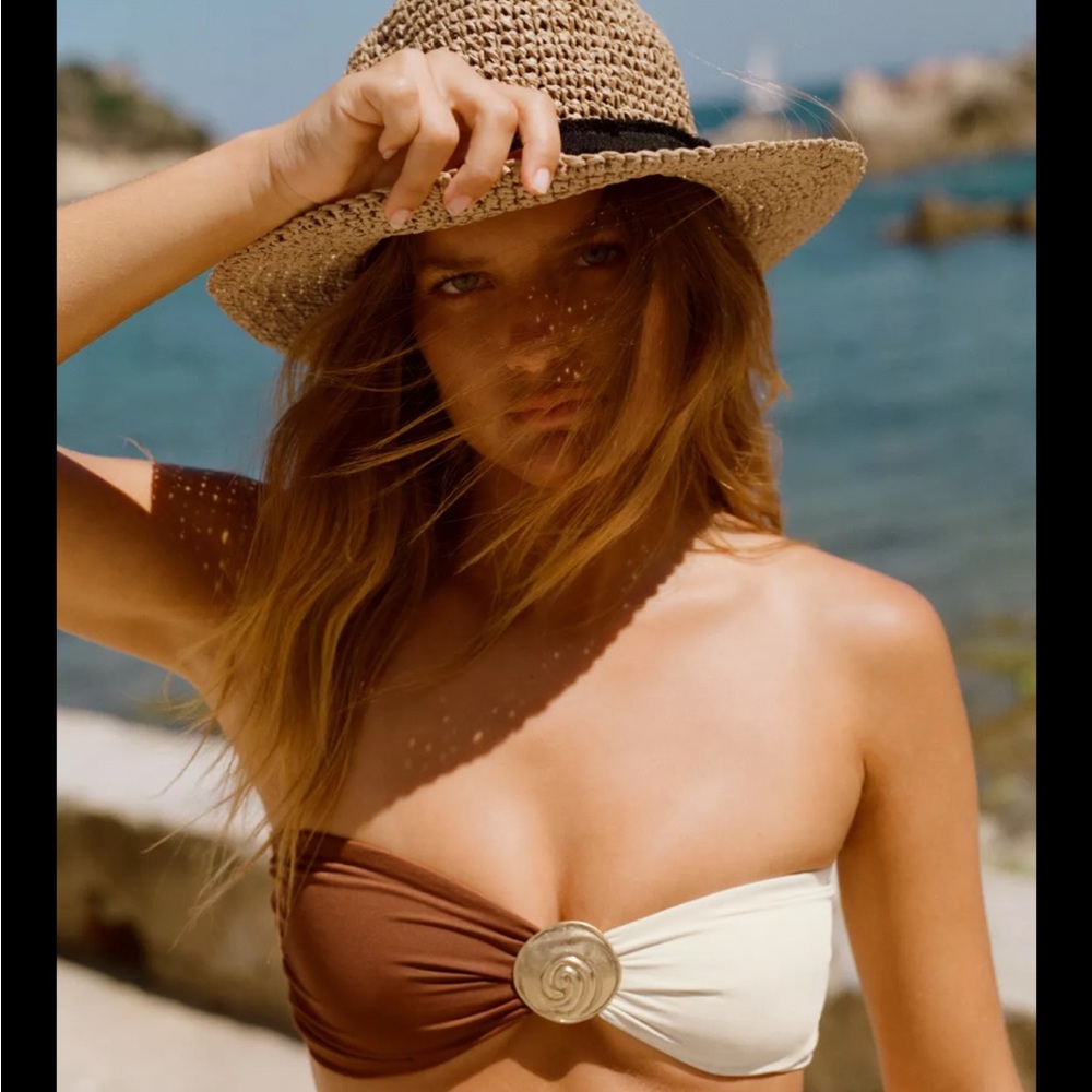 Zara Tan Woven Hat